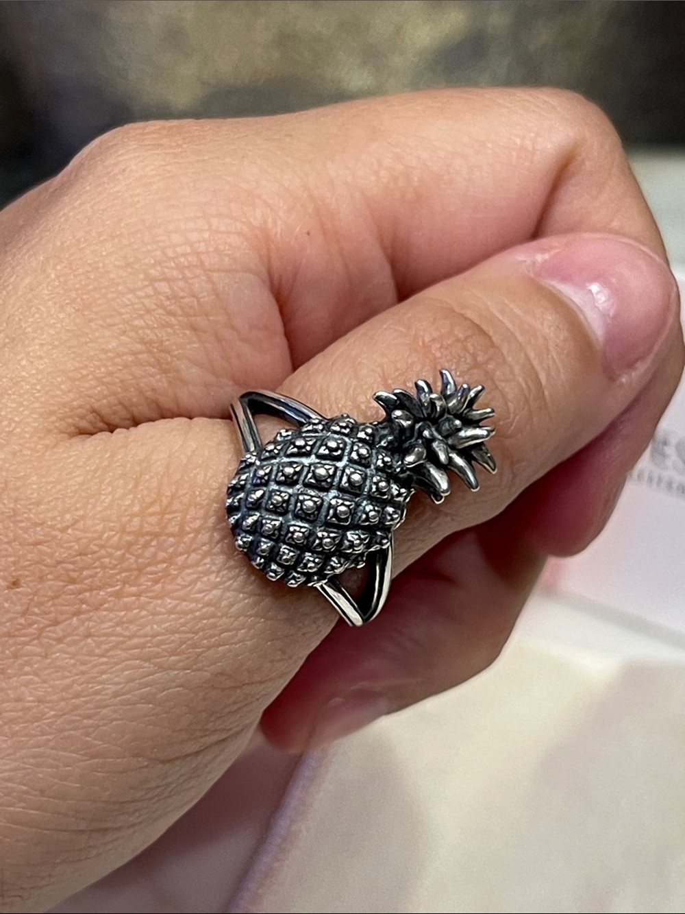 James Avery Silver Pineapple Ring - silver 925 - Picture 6 of 7